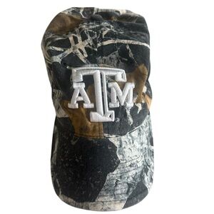 Texas A&M Aggies Camo Baseball Cap with White Embroidered Logo